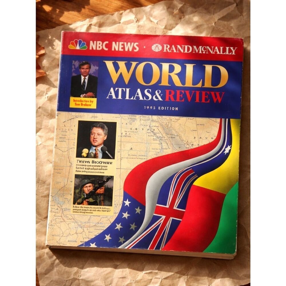 EUC Rand McNally World Atlas & Review - 1993 Edition